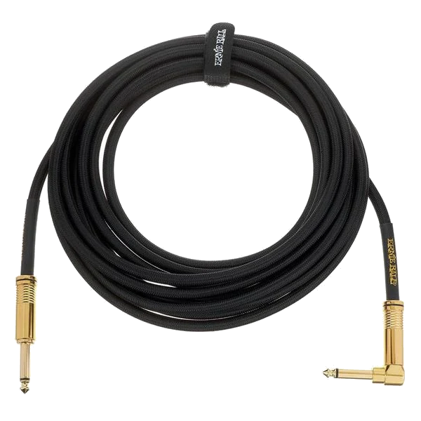 Ernie Ball 6.35 mm jack cable with an angled connector